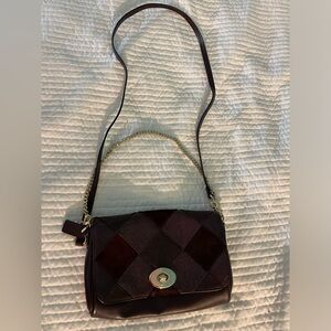Coach purse - dark brown cross body